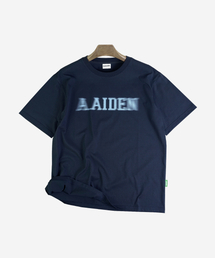 ALEXNAIDEN（アレックスエンエイデン）の「Halftone Logo Short Sleeve T-shirt (Navy)（Tシャツ/カットソー）」