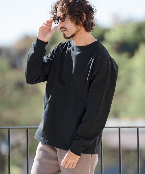 CAMBIO(カンビオ)の「mlt5528- 9.8ozスーパーヘビーウェイトロンT カットソー(HLCM0234)(Tシャツ/カットソー・メンズ・ブラック/ヘザーグレー/ホワイト/ネイビー・S/M/L/XL)」の10枚目の写真