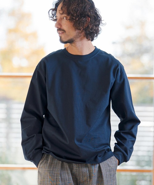 CAMBIO(カンビオ)の「mlt5528- 9.8ozスーパーヘビーウェイトロンT カットソー(HLCM0234)(Tシャツ/カットソー・メンズ・ブラック/ヘザーグレー/ホワイト/ネイビー・S/M/L/XL)」の19枚目の写真