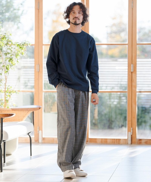 CAMBIO(カンビオ)の「mlt5528- 9.8ozスーパーヘビーウェイトロンT カットソー(HLCM0234)(Tシャツ/カットソー・メンズ・ブラック/ヘザーグレー/ホワイト/ネイビー・S/M/L/XL)」の20枚目の写真