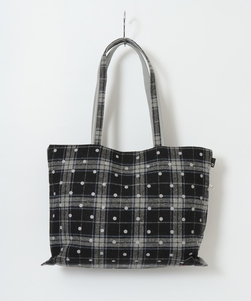 ROOTOTE(ルートート)の「ROOTOTE ドット&チェックフェルトトート(トートバッグ・メンズ・ブラック系その他/レッド系その他・FREE)」の9枚目の写真