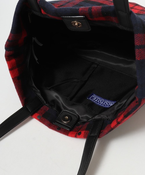 ROOTOTE(ルートート)の「ROOTOTE ドット&チェックフェルトトート(トートバッグ・メンズ・ブラック系その他/レッド系その他・FREE)」の22枚目の写真