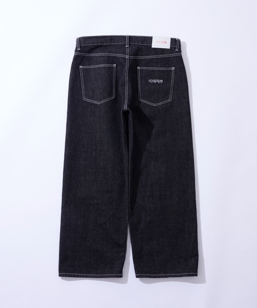 Sourcream（サワークリーム）の「【Sourcream】セルビッチデニムパンツ（デニムパンツ・レディース・ブラック/インディゴブルー・FREE）」の3枚目の写真