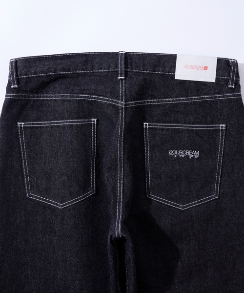 Sourcream（サワークリーム）の「【Sourcream】セルビッチデニムパンツ（デニムパンツ・レディース・ブラック/インディゴブルー・FREE）」の5枚目の写真