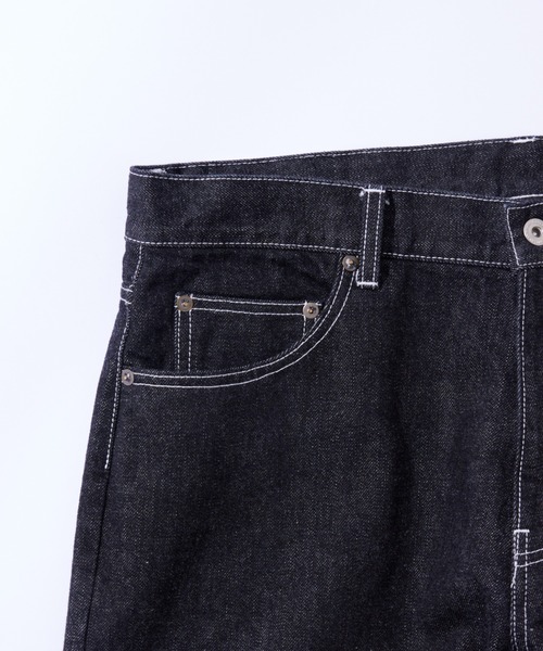 Sourcream（サワークリーム）の「【Sourcream】セルビッチデニムパンツ（デニムパンツ・レディース・ブラック/インディゴブルー・FREE）」の6枚目の写真