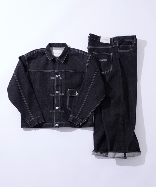 Sourcream（サワークリーム）の「【Sourcream】セルビッチデニムパンツ（デニムパンツ・レディース・ブラック/インディゴブルー・FREE）」の15枚目の写真