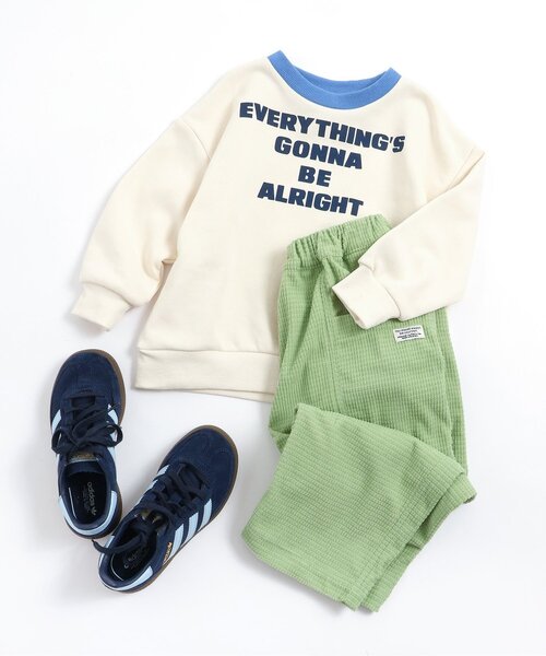 BREEZE（ブリーズ）の「ロゴナンバリングトレーナー（スウェット・キッズ・グリーン/チャコール/オフホワイト/レッド・100/80/140/130/120/110/90）」の7枚目の写真