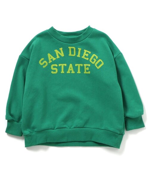 BREEZE（ブリーズ）の「ロゴナンバリングトレーナー（スウェット・キッズ・グリーン/チャコール/オフホワイト/レッド・100/80/140/130/120/110/90）」の9枚目の写真