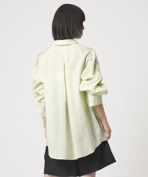 EMMEL REFINES（エメルリファインズ）の「＜EMMEL REFINES＞EM ソデタック オーバーシャツ（シャツ/ブラウス・レディース・オフホワイト/ライトブルー/ライム・FREE）」の6枚目の写真