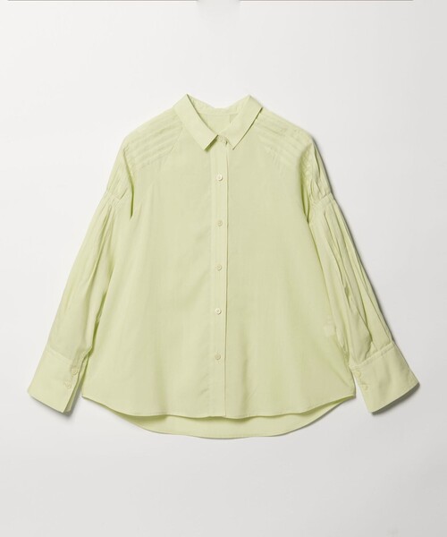 EMMEL REFINES（エメルリファインズ）の「＜EMMEL REFINES＞EM ソデタック オーバーシャツ（シャツ/ブラウス・レディース・オフホワイト/ライトブルー/ライム・FREE）」の10枚目の写真