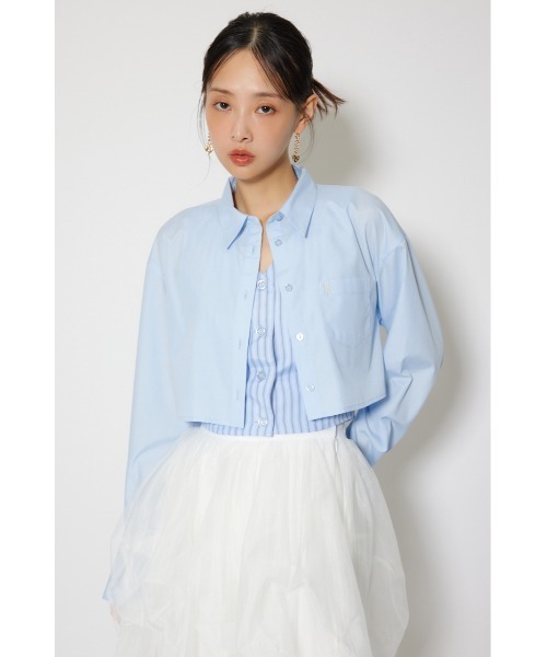 rienda（リエンダ）の「バックリボンレイヤードシャツ 春服（シャツ/ブラウス・レディース・ブルー/ピンク/ホワイト・SMALL/MEDIUM）」の20枚目の写真