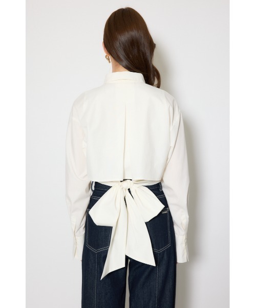 rienda（リエンダ）の「バックリボンレイヤードシャツ 春服（シャツ/ブラウス・レディース・ブルー/ピンク/ホワイト・SMALL/MEDIUM）」の13枚目の写真