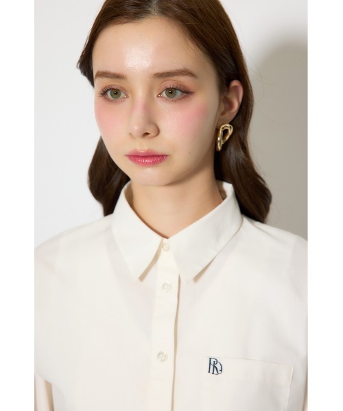 rienda（リエンダ）の「バックリボンレイヤードシャツ 春服（シャツ/ブラウス・レディース・ブルー/ピンク/ホワイト・SMALL/MEDIUM）」の14枚目の写真