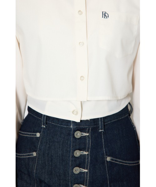 rienda（リエンダ）の「バックリボンレイヤードシャツ 春服（シャツ/ブラウス・レディース・ブルー/ピンク/ホワイト・SMALL/MEDIUM）」の18枚目の写真