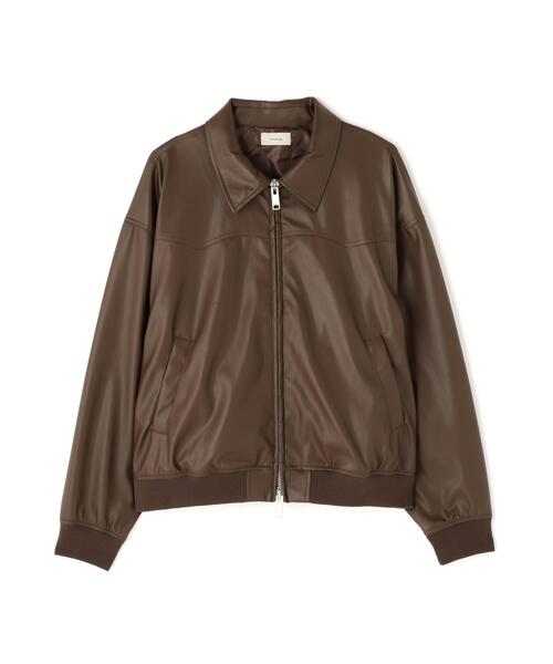 Toironier(トワロニエ)の「Toironier/トワロニエ/Artificial Leather Work(ブルゾン・メンズ・ブラウン/ブラック・1)」の16枚目の写真