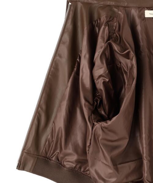 Toironier(トワロニエ)の「Toironier/トワロニエ/Artificial Leather Work(ブルゾン・メンズ・ブラウン/ブラック・1)」の14枚目の写真