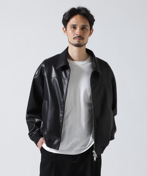 Toironier(トワロニエ)の「Toironier/トワロニエ/Artificial Leather Work(ブルゾン・メンズ・ブラウン/ブラック・1)」の11枚目の写真