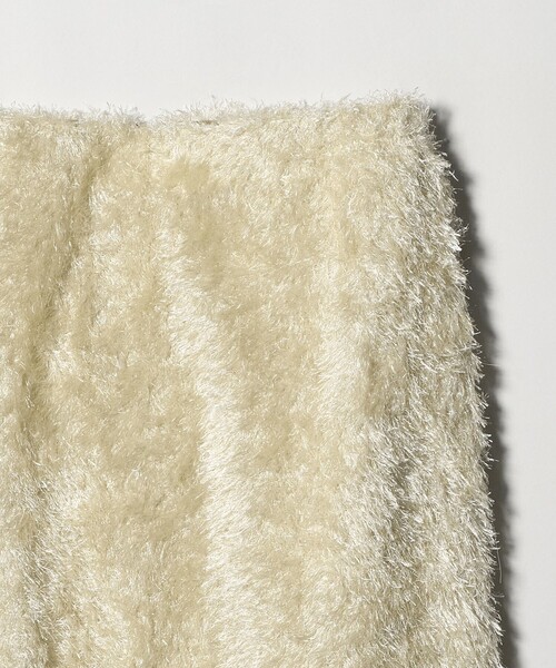 H　BEAUTY&YOUTH UNITED ARROWS（エイチビューティーアンドユースユナイテッドアローズ）の「＜H＞ポリエステル フリンジ ロングスカート（スカート・レディース・ベージュ/ブラック・S/M）」の6枚目の写真