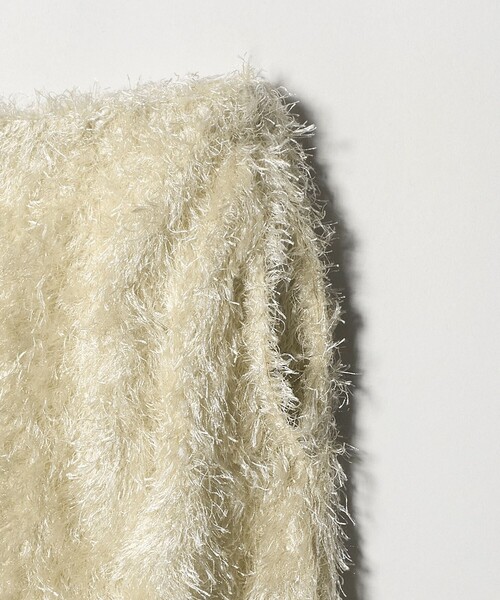 H　BEAUTY&YOUTH UNITED ARROWS（エイチビューティーアンドユースユナイテッドアローズ）の「＜H＞ポリエステル フリンジ ロングスカート（スカート・レディース・ベージュ/ブラック・S/M）」の7枚目の写真