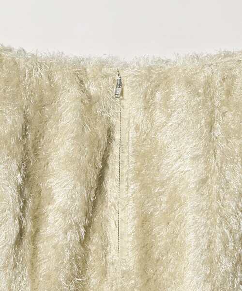 H　BEAUTY&YOUTH UNITED ARROWS（エイチビューティーアンドユースユナイテッドアローズ）の「＜H＞ポリエステル フリンジ ロングスカート（スカート・レディース・ベージュ/ブラック・S/M）」の11枚目の写真