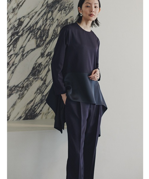 ADORE（アドーア）の「◆ドライタッチツイルパンツ（その他パンツ・レディース・ベージュ/ネイビー・38/36）」の4枚目の写真