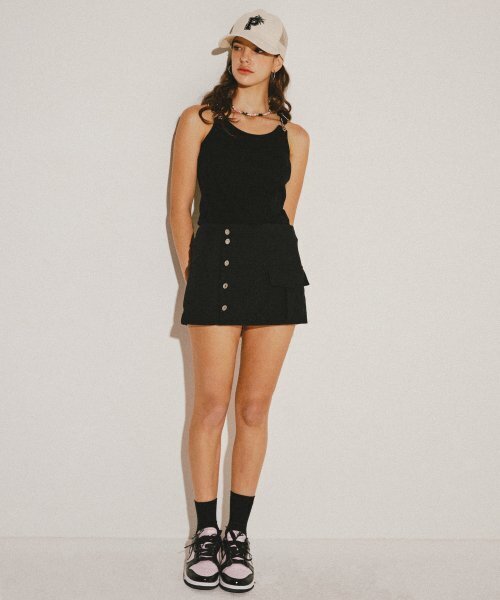 PAKKE(パッケ)の「バックルシンボルトップ(ブラック)(Tシャツ/カットソー・レディース・その他・FREE)」の2枚目の写真