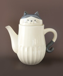 SiNCERE（シンシア）の「しのぎのねこ ティーポット 茶こし付き（食器）」