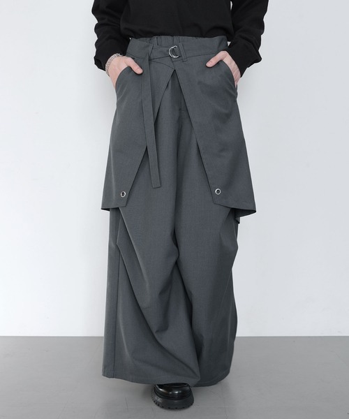 LILL(リル)の「【脱着可能】TR2wayスカートスラックス(スラックス・メンズ・ブラック/ライトグレー/チャコールグレー・XL/L/M/S)」の22枚目の写真