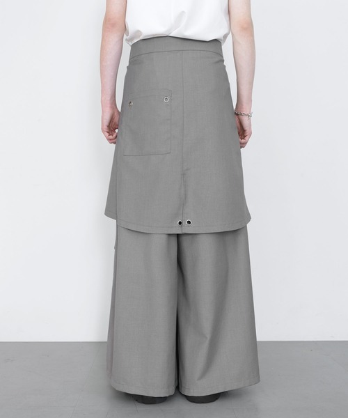 LILL(リル)の「【脱着可能】TR2wayスカートスラックス(スラックス・メンズ・ブラック/ライトグレー/チャコールグレー・XL/L/M/S)」の5枚目の写真