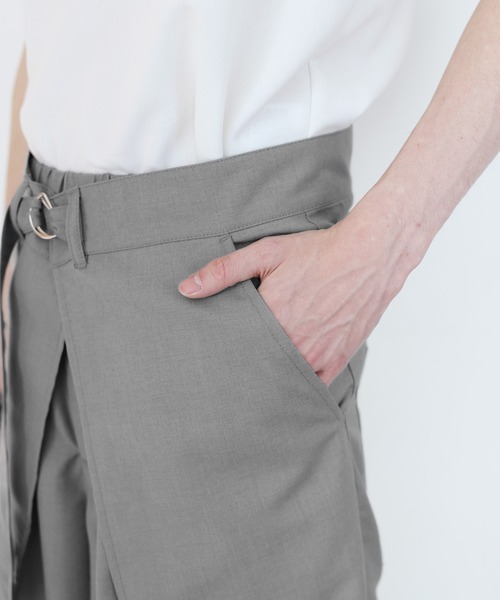 LILL(リル)の「【脱着可能】TR2wayスカートスラックス(スラックス・メンズ・ブラック/ライトグレー/チャコールグレー・XL/L/M/S)」の15枚目の写真