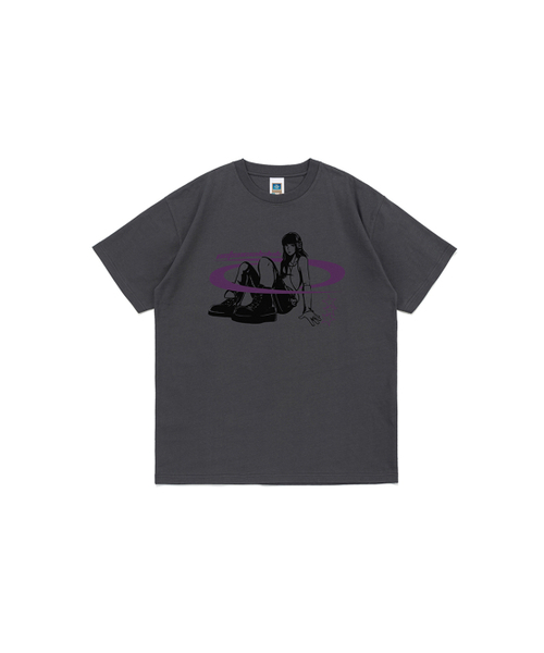 NET SOCIAL CLUB(ネットソーシャルクラブ)の「オルビットガール 半袖Tシャツ (チャコール)(Tシャツ/カットソー・レディース・チャコール・S/M/L/XL)」の1枚目の写真