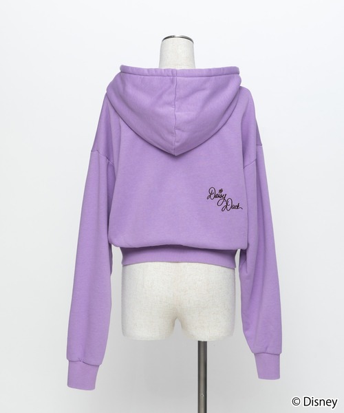 WCJ（ダブルシージェイ）の「Disney / EMBROIDERY ZIP HOODIE（パーカー・レディース・ピンク/パープル・FREE）」の5枚目の写真