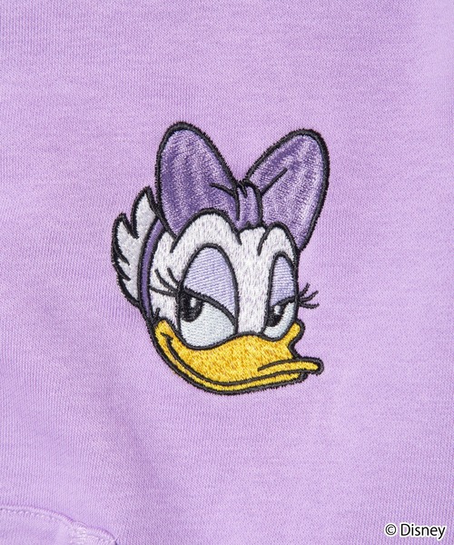 WCJ（ダブルシージェイ）の「Disney / EMBROIDERY ZIP HOODIE（パーカー・レディース・ピンク/パープル・FREE）」の9枚目の写真
