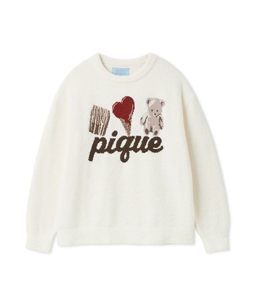 Valentine】ワンポイントジャガードプルオーバー（ルームウェア