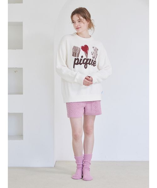 gelato pique（ジェラートピケ）の「ワンポイントジャガードプル