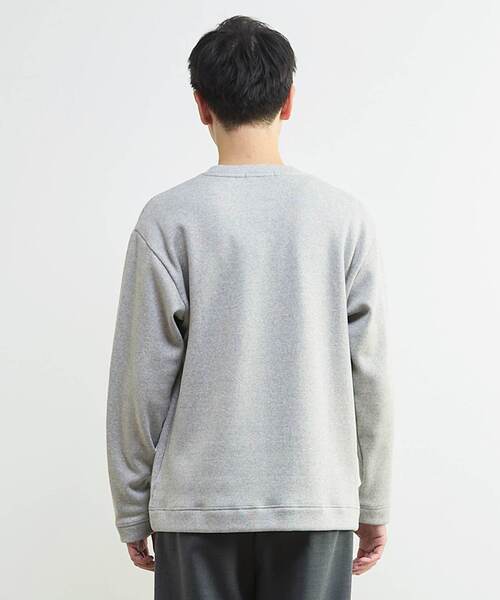 MEN'S MELROSE（メンズメルローズ）の「ボンバーヒートTシャツ（Tシャツ/カットソー・メンズ・ライトグレー/ホワイト×ブラック・2/4/3）」の5枚目の写真