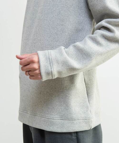 MEN'S MELROSE（メンズメルローズ）の「ボンバーヒートTシャツ（Tシャツ/カットソー・メンズ・ライトグレー/ホワイト×ブラック・2/4/3）」の16枚目の写真
