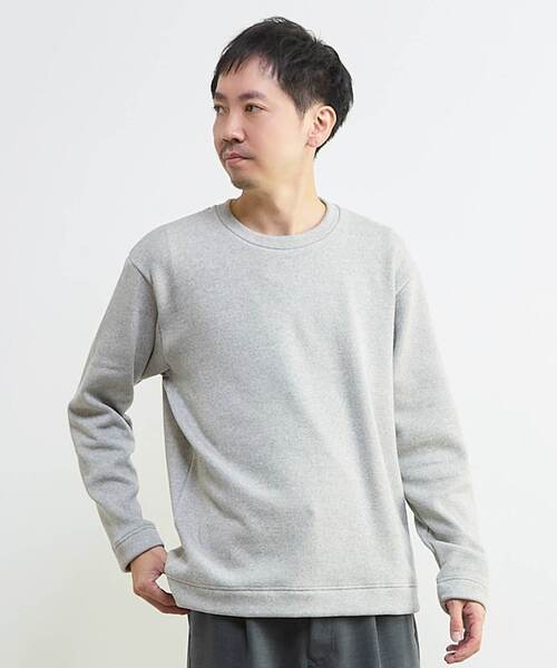 MEN'S MELROSE（メンズメルローズ）の「ボンバーヒートTシャツ（Tシャツ/カットソー・メンズ・ライトグレー/ホワイト×ブラック・2/4/3）」の10枚目の写真