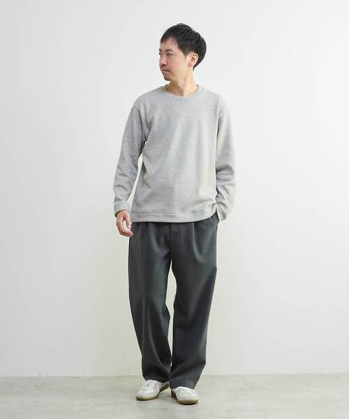 MEN'S MELROSE（メンズメルローズ）の「ボンバーヒートTシャツ（Tシャツ/カットソー・メンズ・ライトグレー/ホワイト×ブラック・2/4/3）」の13枚目の写真