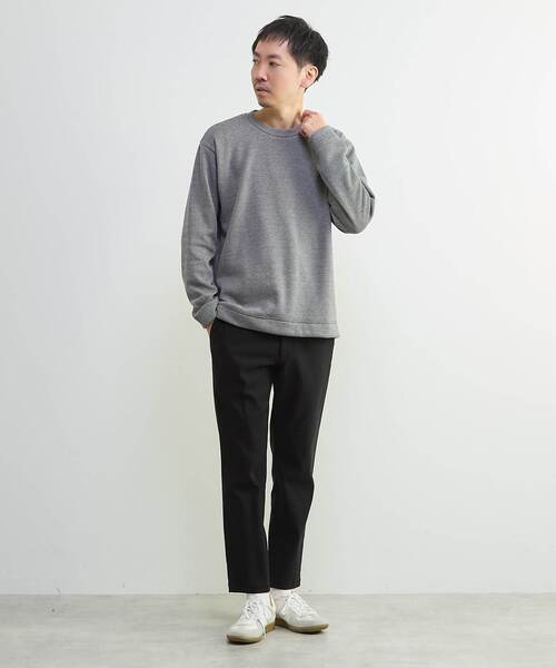 MEN'S MELROSE（メンズメルローズ）の「ボンバーヒートTシャツ（Tシャツ/カットソー・メンズ・ライトグレー/ホワイト×ブラック・2/4/3）」の8枚目の写真