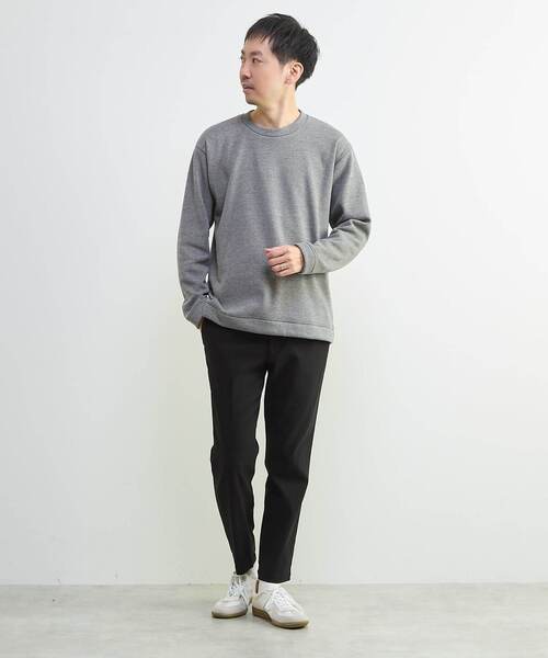 MEN'S MELROSE（メンズメルローズ）の「ボンバーヒートTシャツ（Tシャツ/カットソー・メンズ・ライトグレー/ホワイト×ブラック・2/4/3）」の9枚目の写真