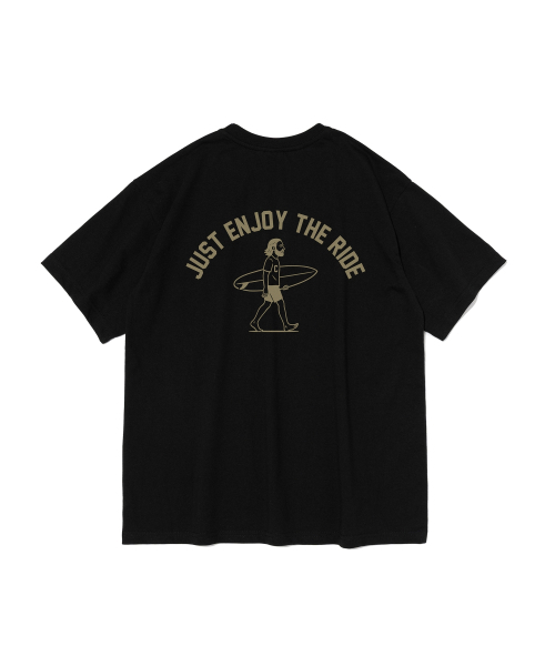 CARGOBROS(カーゴブロス)の「トラベルサーフィンライダー 半袖Tシャツ (ブラック)(Tシャツ/カットソー・メンズ・その他・S/M/L/XL/2XL)」の3枚目の写真