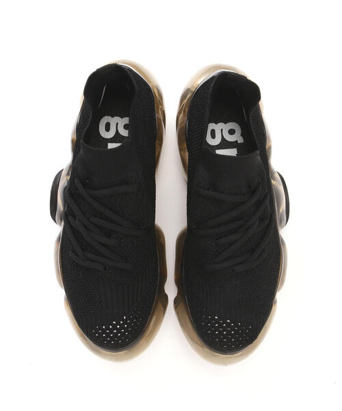 grounds（グラウンズ）の「grounds/グラウンズ/MOOPIE/BLK（スニーカー・レディース・ブラック・38/39/40/37）」の2枚目の写真