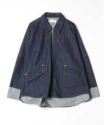 knuth marf デニムジャケット　レザー ブランド古着】Knuth Marf｜クヌースマーフのデニムジャケット（ジップ