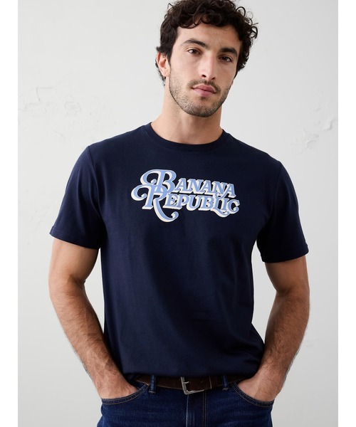 セール】BANANA REPUBLIC FACTORY STORE ロゴグラフィックTシャツ（T