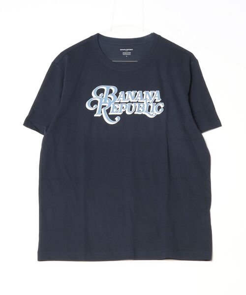 BANANA REPUBLIC FACTORY STORE(バナナリパブリック ファクトリーストア)の「BANANA REPUBLIC FACTORY STORE ロゴグラフィックTシャツ(Tシャツ/カットソー・メンズ・ネイビー/ブルー・XL/L/M/S)」の4枚目の写真