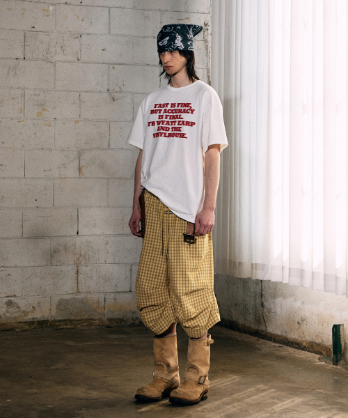 THEVINYLHOUSE(ザバイニルハウス)の「スリークォーターチェックパンツ イエロー(その他パンツ・メンズ・その他・S/M/L)」の5枚目の写真