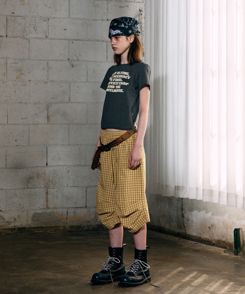 THEVINYLHOUSE(ザバイニルハウス)の「スリークォーターチェックパンツ イエロー(その他パンツ・メンズ・その他・S/M/L)」の6枚目の写真