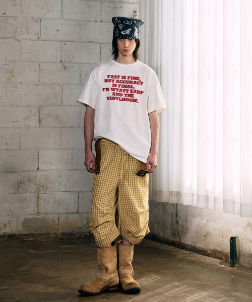 THEVINYLHOUSE(ザバイニルハウス)の「スリークォーターチェックパンツ イエロー(その他パンツ・メンズ・その他・S/M/L)」の7枚目の写真