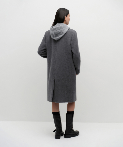 MUSINSA STANDARD WOMAN（ムシンサスタンダードウーマン）の「ウィメンズカシミヤブレンドチェスターフィールドコート[ミディアムグレー]（チェスターコート・レディース・その他・MEDIUM/LARGE/SMALL/X-SMALL）」の11枚目の写真